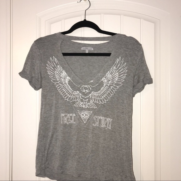 Charlotte Russe Tops - Cut out V T-shirt Charlotte Russe Tops - Cut out V T-shirt